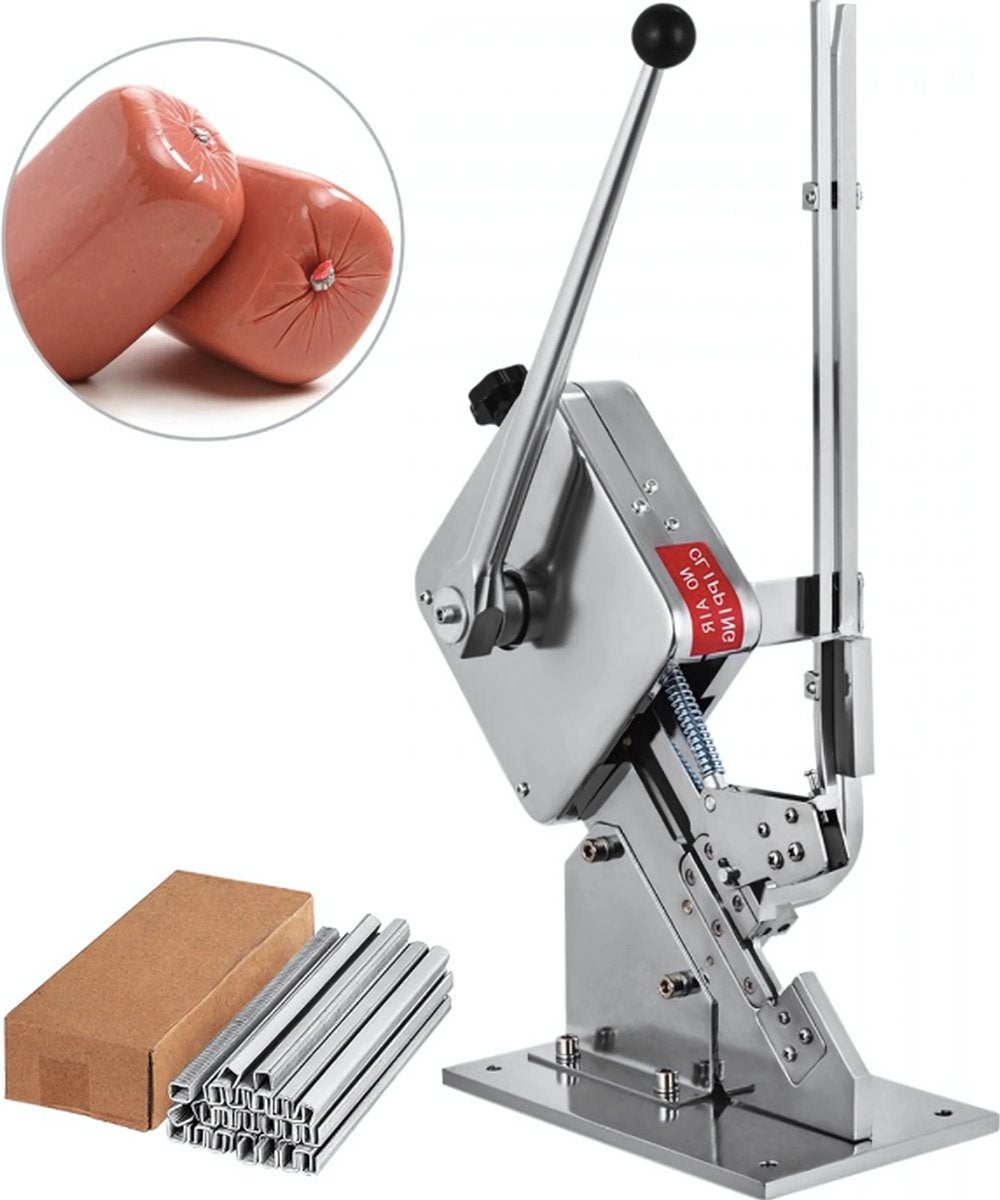 Worstenvuller sluitemachine - Worstmaker - Clipper - Handmatige Sealer - 8000 Stuks Clips Voor Verpakking