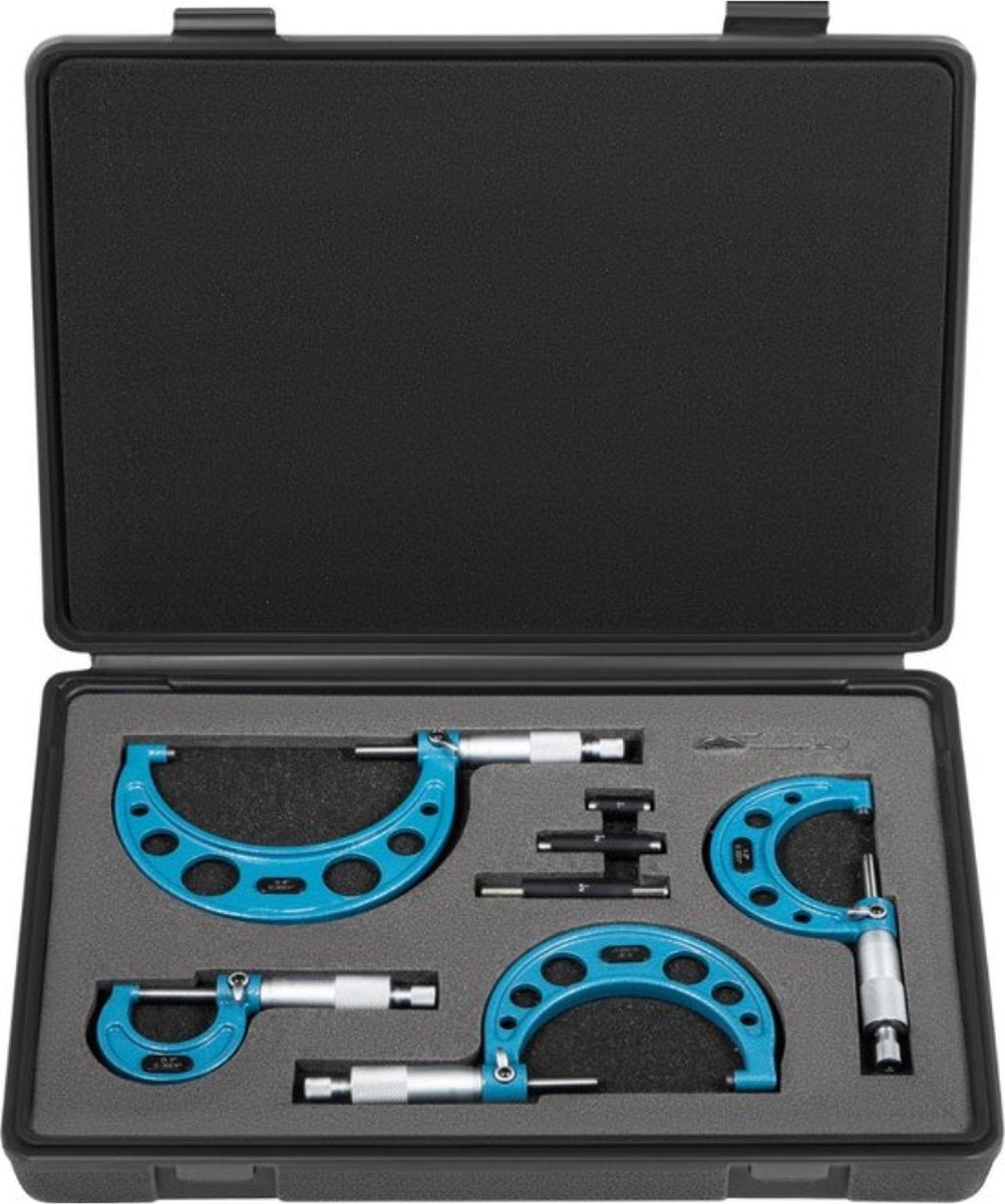 Happyment Micrometer PRO - 4 in 1 - Meetklok - RVS - Opbergdoos