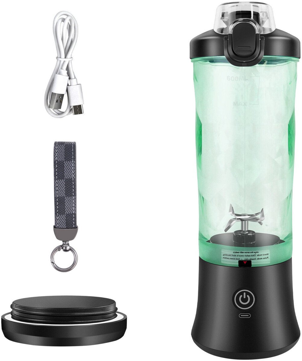 Draagbare Miniblender Zyren - USB Oplaadbare Smoothiemixer - 600 ml - Reisblender met Grote Capaciteit - Blend IJs en Smoothies