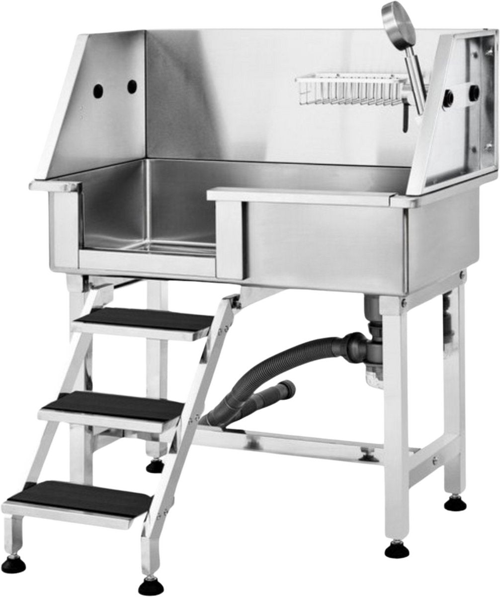 Professionele Hondenverzorgingskuip - Honenbad- RVS - Dierenbad - Max. 100kg Hondenwassysteem