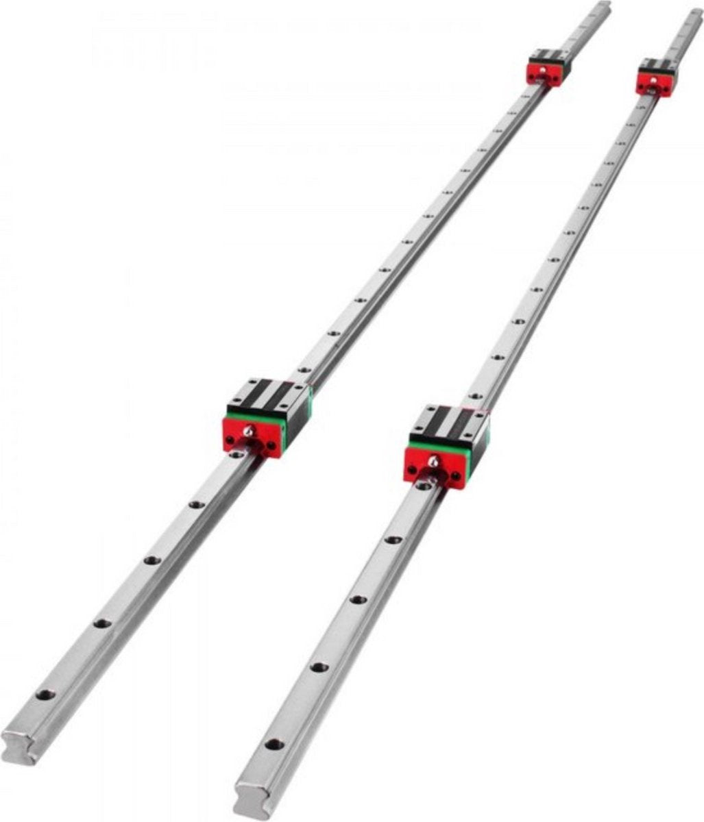 Lineaire Rails PRO - Lineaire railgeleider - 15-1500 mm - Inclusief 4 Precisie Lagerblokken