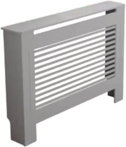 Grandiose Radiatorombouw - 111x92 cm - Ombouw rooster - Horizontale panelen - MDF - Stijlvol - Grijs