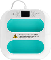 Draagbare Warmtepers - 23x23cm - Hittepers - Transferspers - Voor T-shirts, Tassen, Hoeden & Maskers - Instelbaar tot 401℉ met Geheugenfunctie - ABS Behuizing