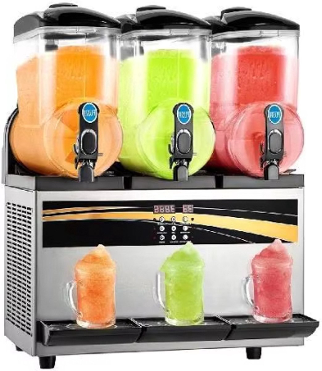 Slush Puppy Machine PRO - 45L - 3 Smaken - Met Display - RVS