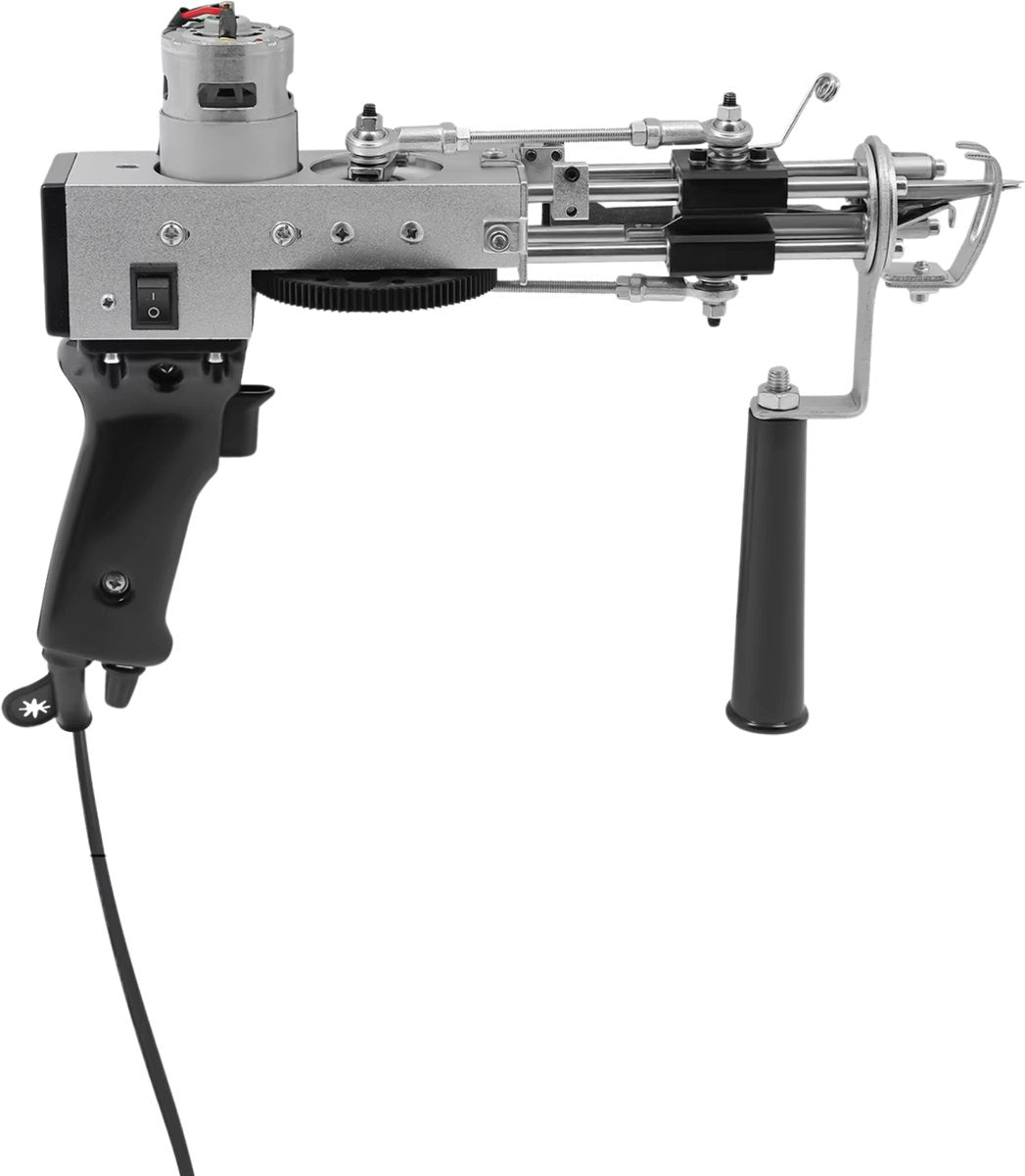 Tufting gun - Tuftpistool - Borduurmachine - Tapijtweven - Voor het maken van tapijten - Voor efficiënt en nauwkeurig werk - Metaal / Kunststof - Zwart