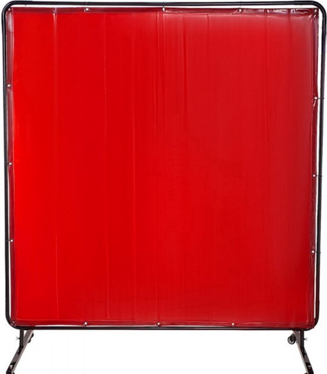 Lasscherm Met Staander – Glasvezel Lasgordijn met Koolstofstaal Frame – Voor Werkplaatsen - 183x183cm