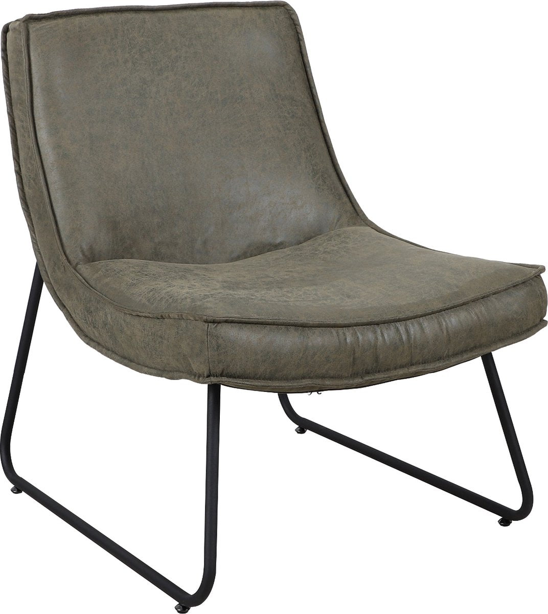 Happyment Moderne Relaxstoel - Fauteuil groen - Woonkamer - Met armleuning