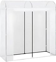 Foliekas Tuinkas - Winterbestendig - PE-folie 135 g/m² - Kweekhuis - Broeikas - Kweekkast voor tomaten & klimplanten - 200x66x170cm Wit