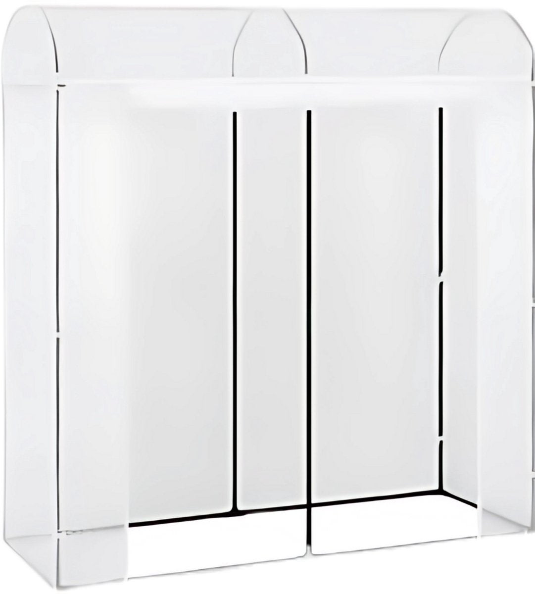 Foliekas Tuinkas - Winterbestendig - PE-folie 135 g/m² - Kweekhuis - Broeikas - Kweekkast voor tomaten & klimplanten - 200x66x170cm Wit
