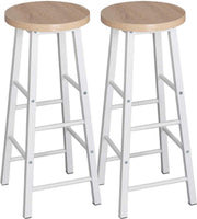 Hoge Barkrukken - Zithoogte 71cm - Eiken - Zonder rugleuning - Set van 2