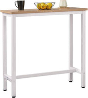 Bolt Edge Bartafel - Bruin - Rechthoekig - Hout & metaal - 100x40x100cm