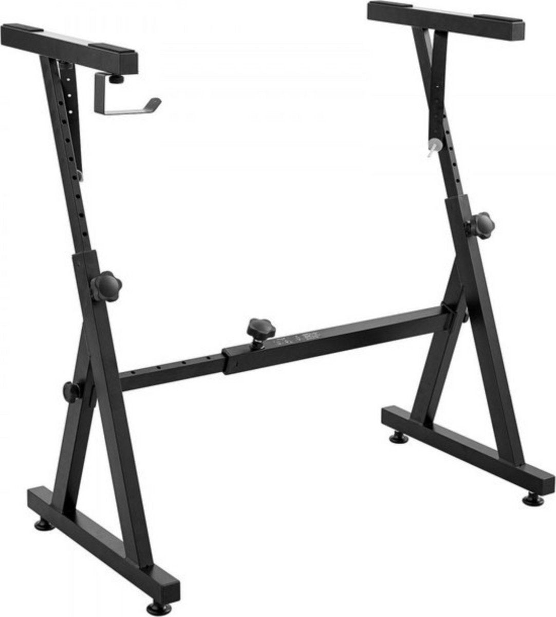 Keyboard standaard - Piano - Verstelbaar - Z-vormig - Verstelbaar in Lengte & Breedte - Stalen houder