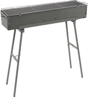 BBQ-grills - Voor camping - Draagbare, opvouwbare houtskoolgrill - Grijs - 60*18*65cm