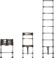 Telescopische Ladder 2,6M - Uitschuifbaar & Draagbaar - Voor Binnen & Buiten - Max. 150KG Belastbaar