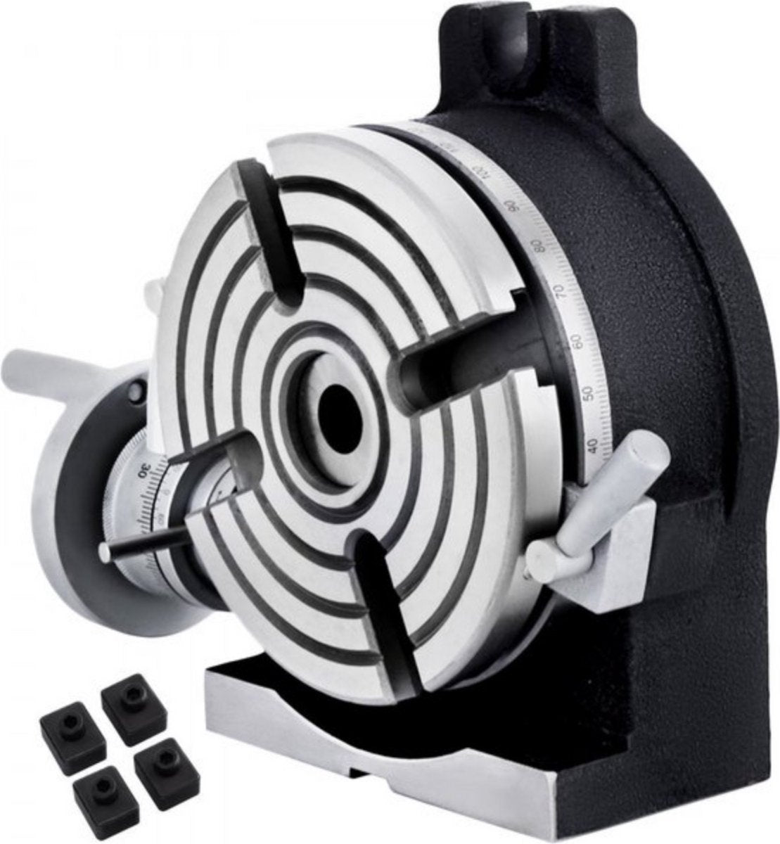 Roterende Werkbank - 150 mm - Werktafel - Draaitafel - Horizontaal/Verticaal - Sleuven - Voor CNC & Freestafels