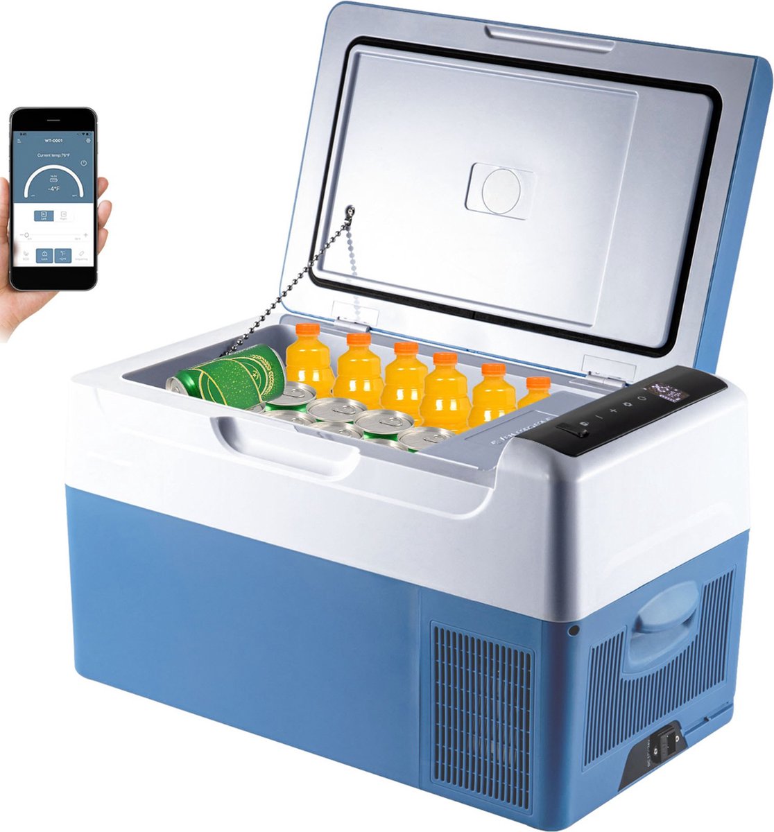 Happyment Koelbox 20L - Werkt met APP - Auto - Icebox - Koeler - Koelkast - Frigo