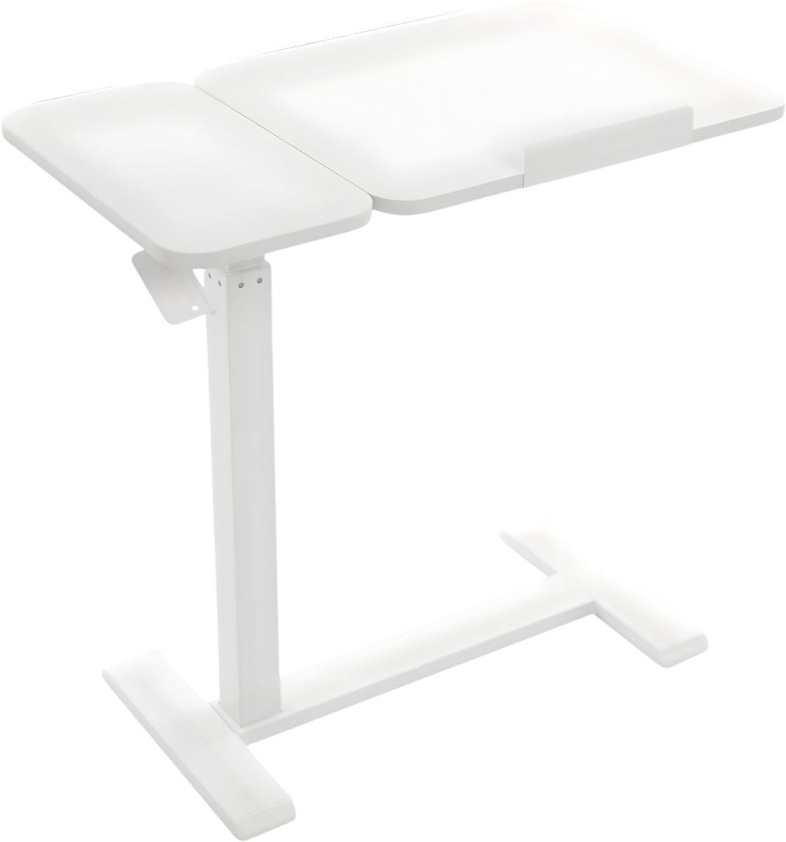 Laptoptafel - Bijzettafel - Bedtafel - Banktafel- Voor gebruik aan bed of kantoor - Verstelbaar - Wit