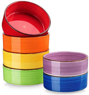 Lorentino Serviesset - 6 delig - Mix kleur - Dinerborden - Bordenset - Diepe borden - Ontbijtborden - Servies - Keukenservies