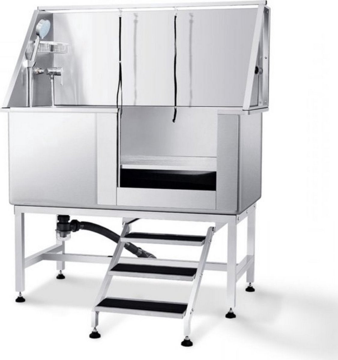 Hondenverzorgingskuip - hondenverzorgingstafel - 127 cm - RVS - Linkerdeur - Max. 150 kg