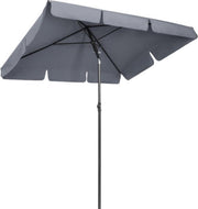 Parasol - Grijs - Kantelbaar - Vierkant - 200cm - Voor terras of strand