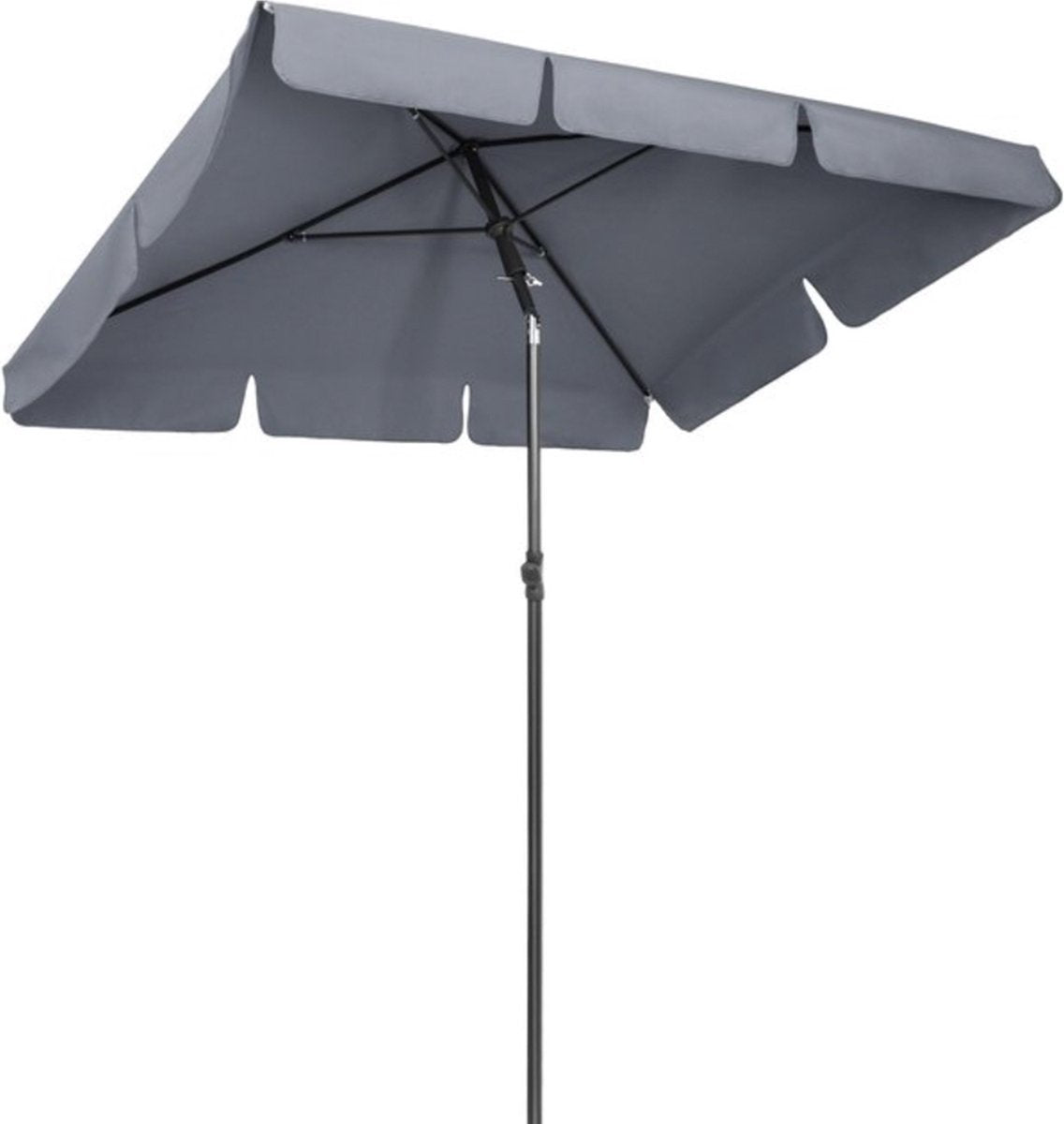 Parasol - Grijs - Kantelbaar - Vierkant - 200cm - Voor terras of strand