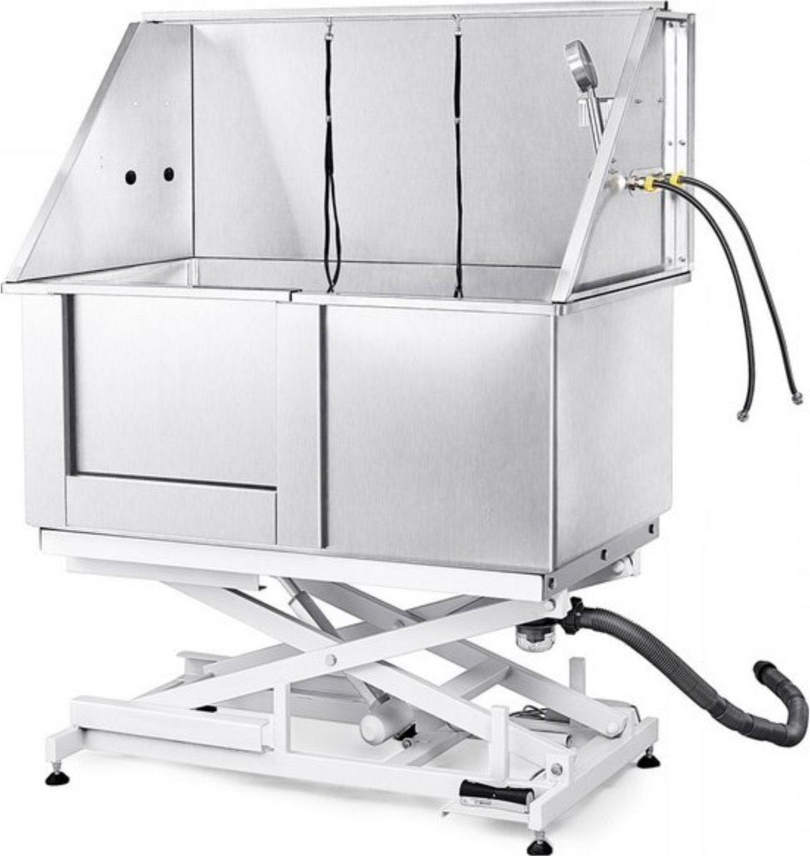 Hondenverzorgingskuip - 127cm - RVS Huisdierenbad - 150kg Capaciteit - Hondenwassysteem