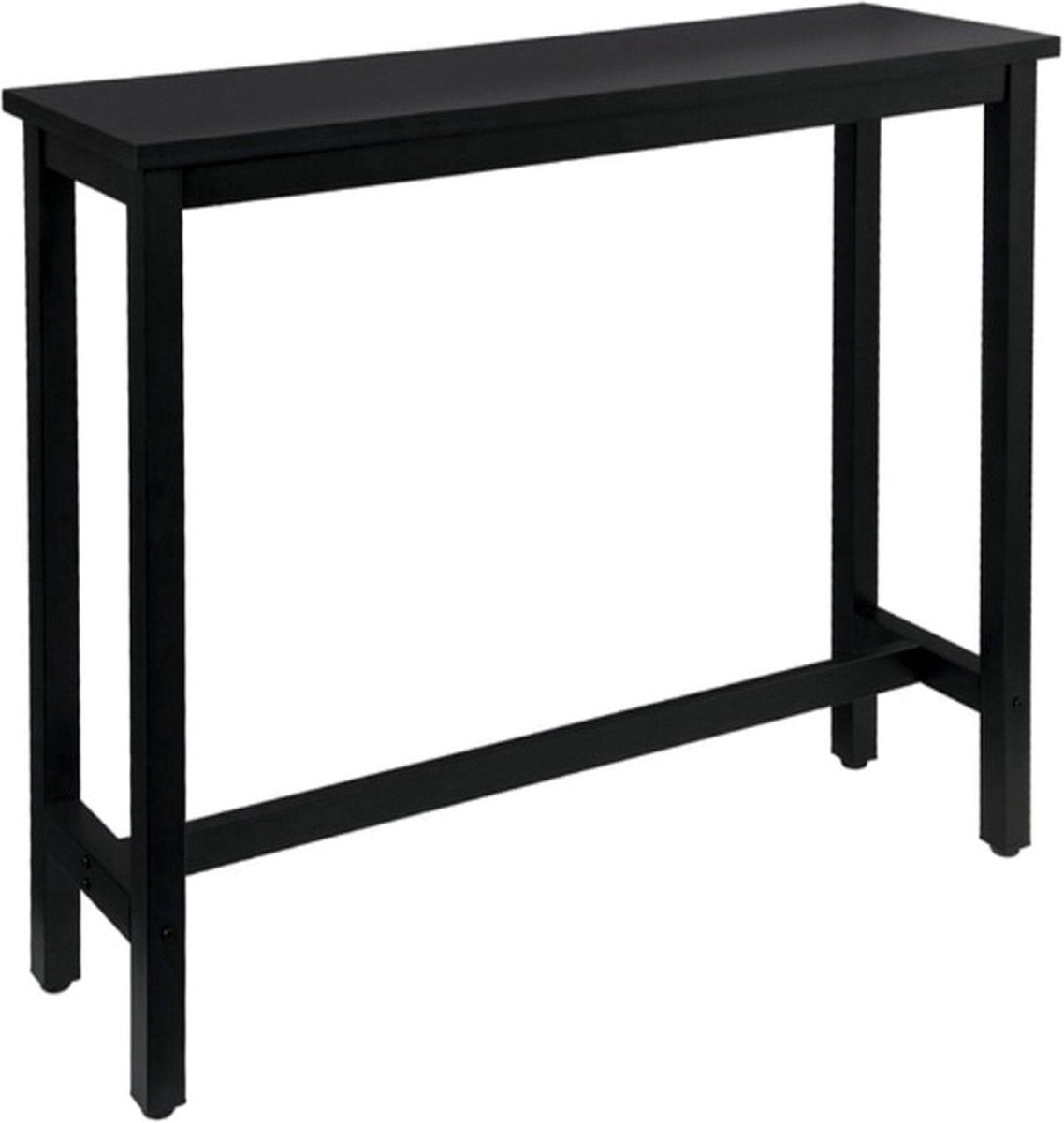 Bolt Edge Bartafel Deluxe - Zwart - Keuken - Rechthoekig - Hout/Metaal - 100x40x100cm