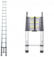Aluminium Telescopische Ladder Belloro - 500cm - Vouwladder met Antislipvoeten - Multifunctionele Verlenging - Rechte Ladder voor Loft