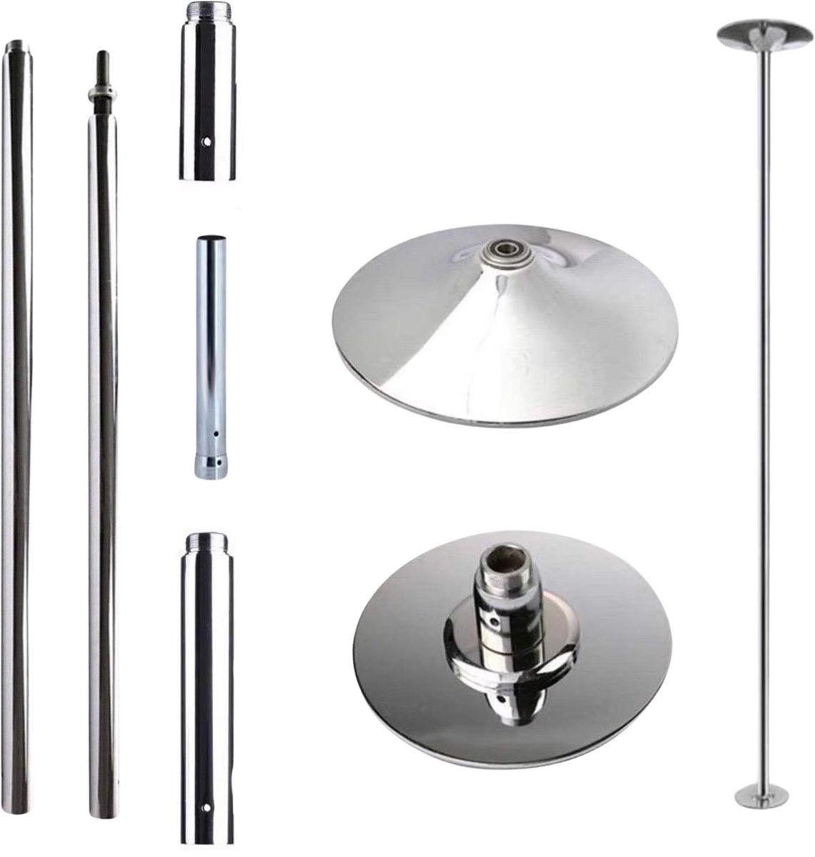 Paaldans paal - Dance pole - Strippaal - Danspaal - Paaldanspaal - 45 mm - Verstelbaar - Trainingspaal - Van 2,35 m tot 2,74 m