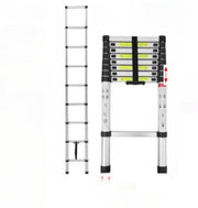 Telescopische Loft Ladder Deluxe - 260CM - Opvouwbare Trapladder - Uitschuifbare Aluminium Ladder - Draagbaar - EN131 - Max. Belasting 150kg/330lb