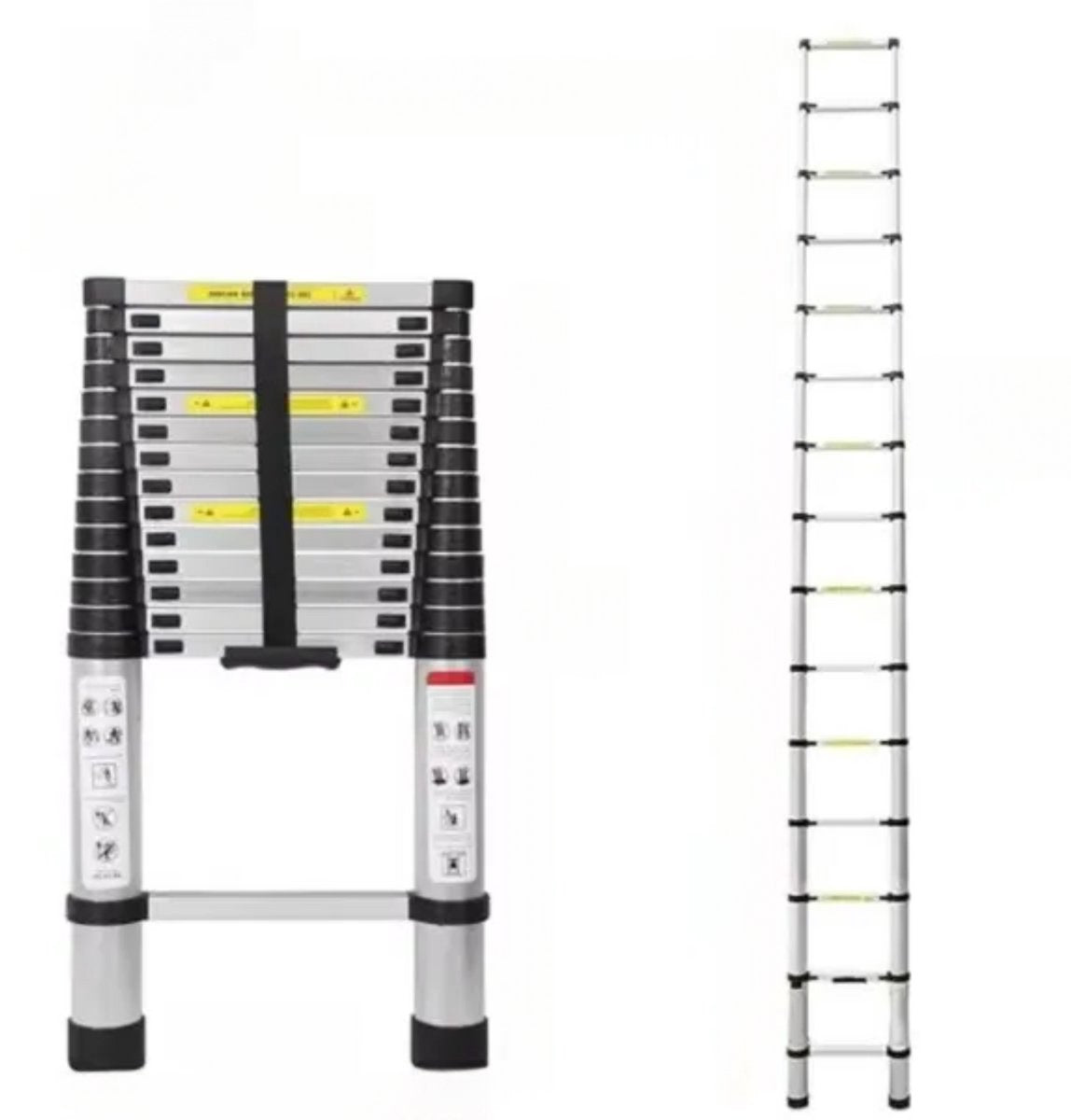 Telescopische Loft Ladder - 440CM - Opvouwbare Trapladder - Uitschuifbare Aluminium Ladder - Draagbaar - EN131 - Max. Belasting 150kg/330lb