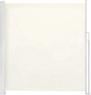 Uitschuifbare Zijluifel - Windscherm - Tuinscherm - Voor Balkon, Terras of Tuin - Waterdicht & Intrekbaar Privacyscherm - Zon- en Windbescherming - 160x350cm cream