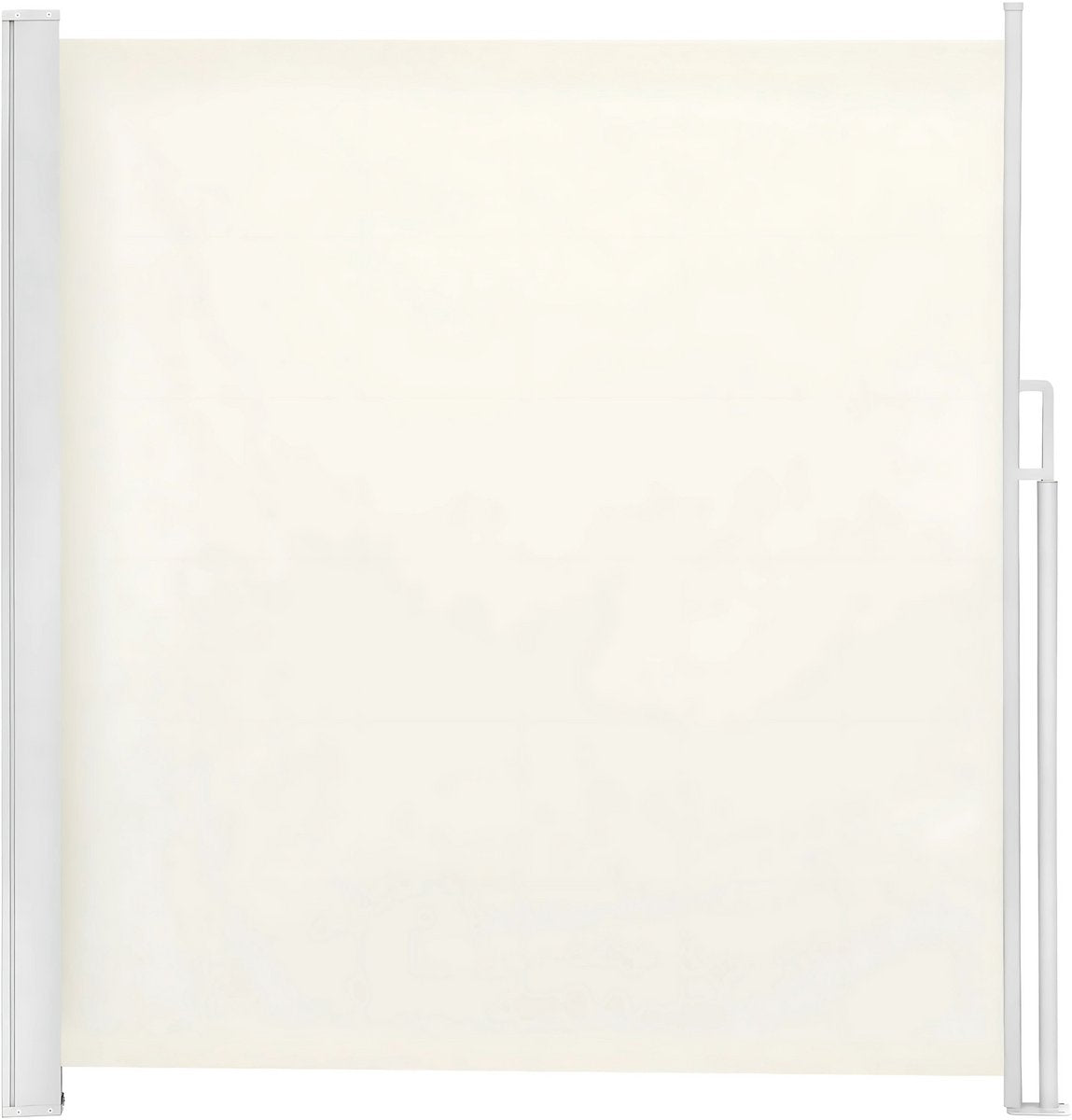 Uitschuifbare Zijluifel - Windscherm - Tuinscherm - Voor Balkon, Terras of Tuin - Waterdicht & Intrekbaar Privacyscherm - Zon- en Windbescherming - 160x350cm cream