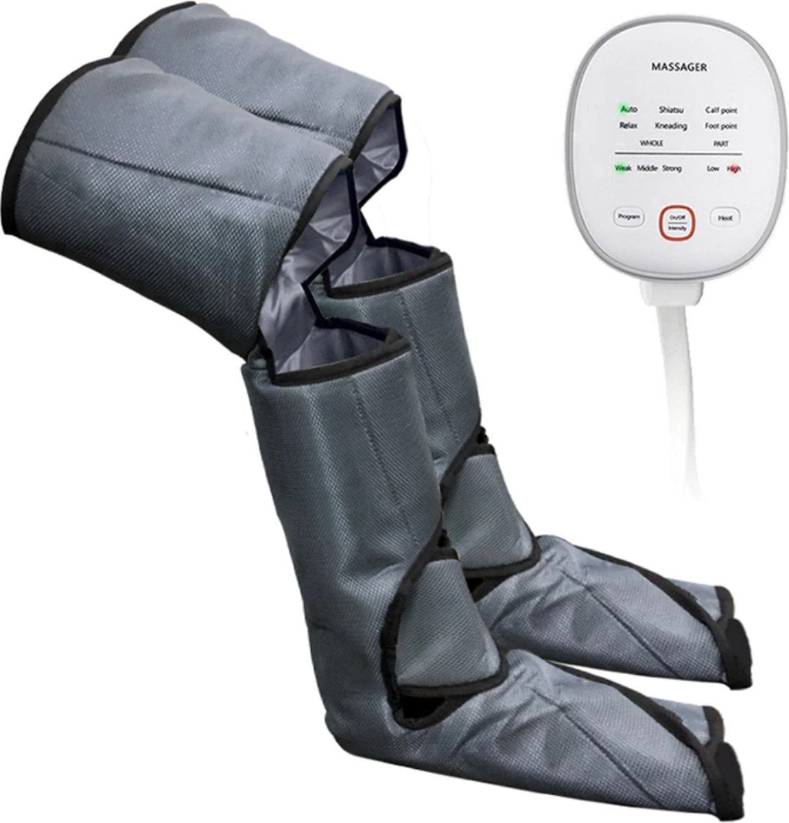 Happyment Voetmassage Apparaat en Beenmassage - Compressie Massage Elektrisch - 6 Verschillende Standen - Verbetert de Bloedsomloop