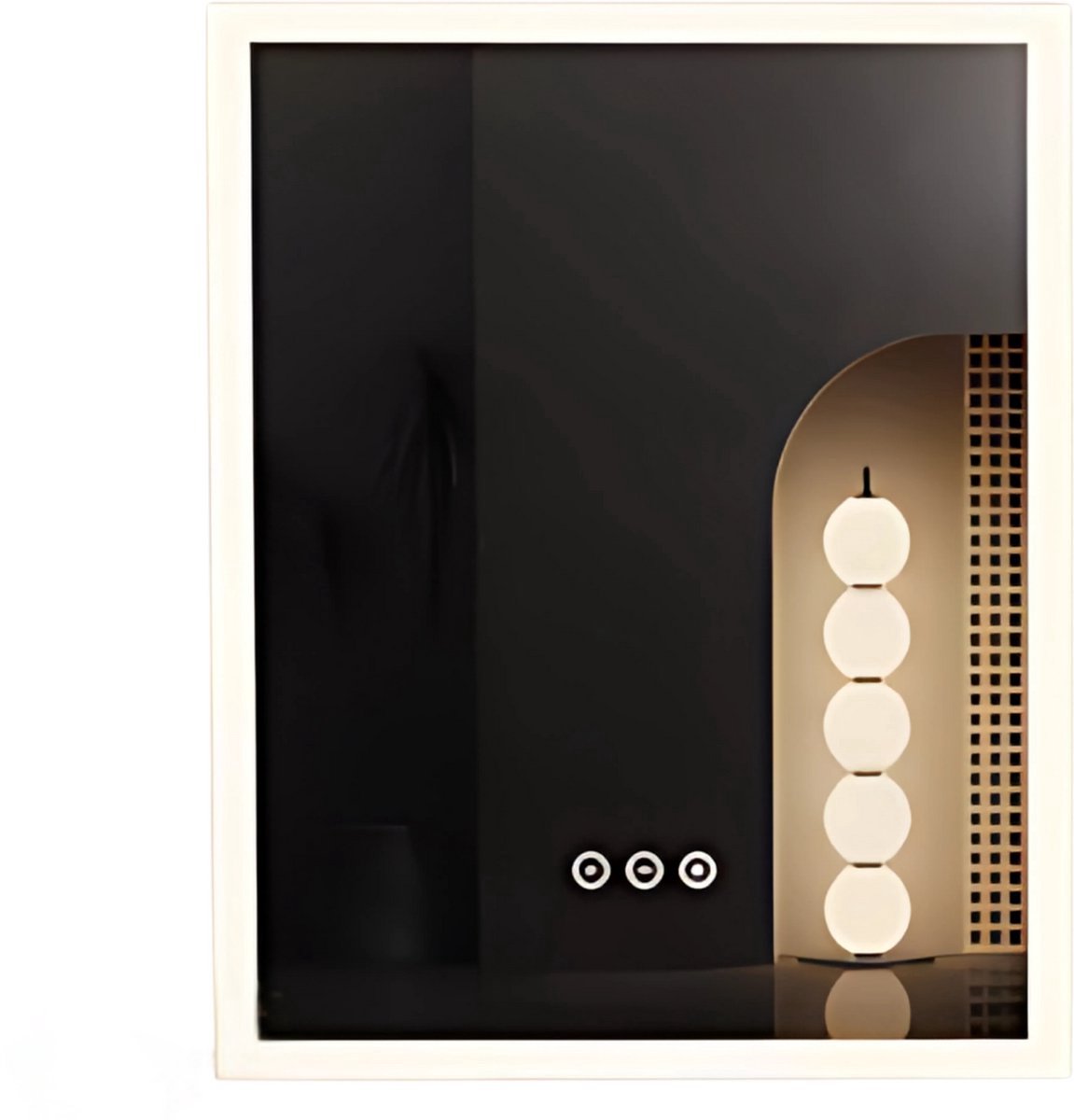 Badkamerspiegel Berlin - 40x50cm - Met verwarming en LED verlichting - Geen condens - Spiegel voor badkamer