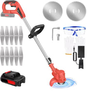 Elektrische Draadloze Grastrimmer 21V - Tuingereedschap met Accu - Grasmaaier & Snoeischaar - Voor Onkruid & Bloemen