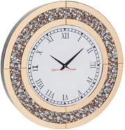Elegante Spiegel klok - Goud - Ronde wandspiegel - 60 - Zonder verlichting - Woonkamer