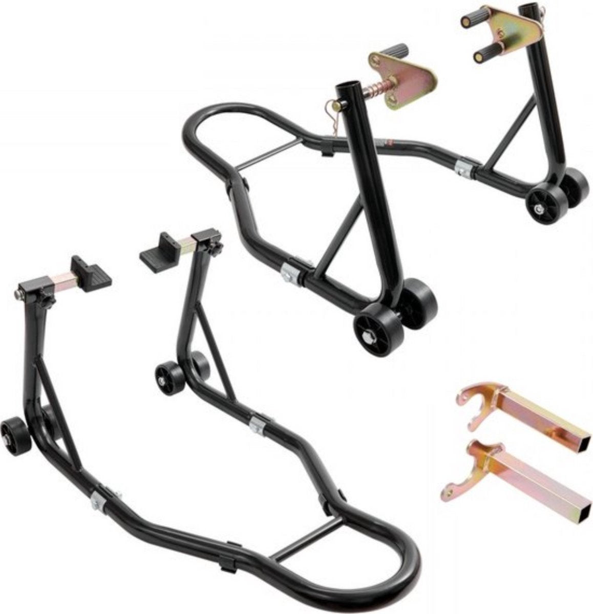 Motorstandaard Set - Motor standaard - Motorsteun - 2 Stuks Reparatiestandaard - 390KG Capaciteit Voorzijde