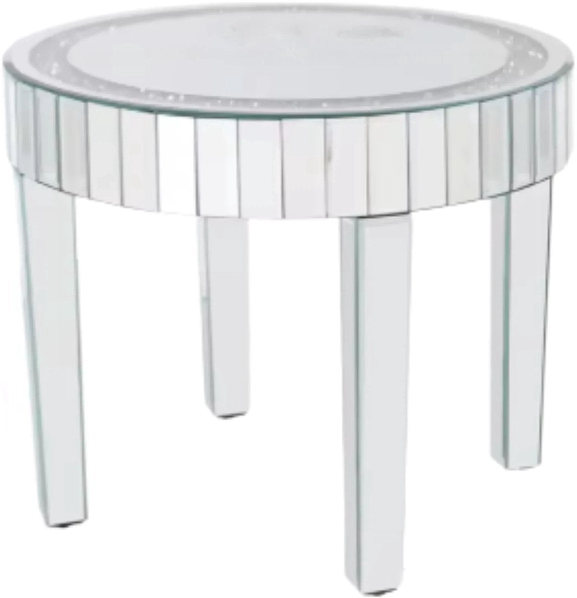 Salontafel Crystal Vaylen - Ronde salontafel - Woonkamer - Kristal - Bijzettafel - Side table