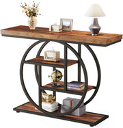 Consoletafel Novio - Sidetafel - Wandtafel - Haltafel - Grijs - Voor Hal of woonkamer of Gang - 105x30x80 cm