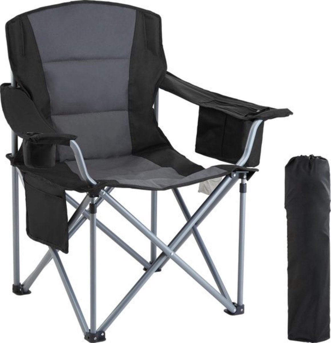 Happyment campingstoel - Vouwstoel - Strandstoel en visstoel - Opvouwbaar