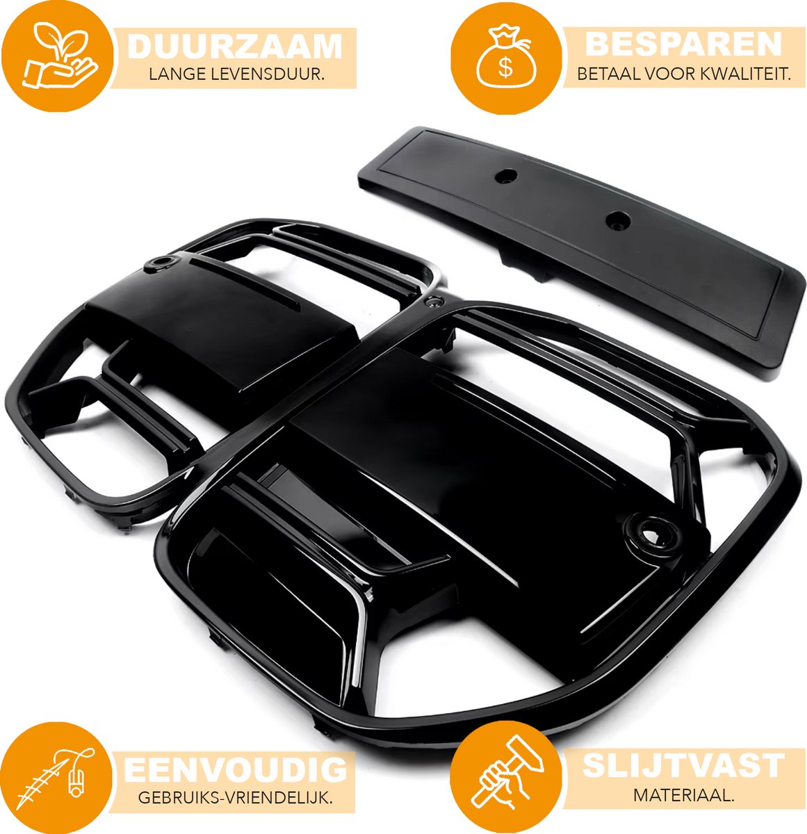Voorbumper - Voor Mercedes E-Klasse C207/W207 Coupe 2009-2013 - Auto accessoires - GT-R grille - Tuning - Voorbumper grille rooster