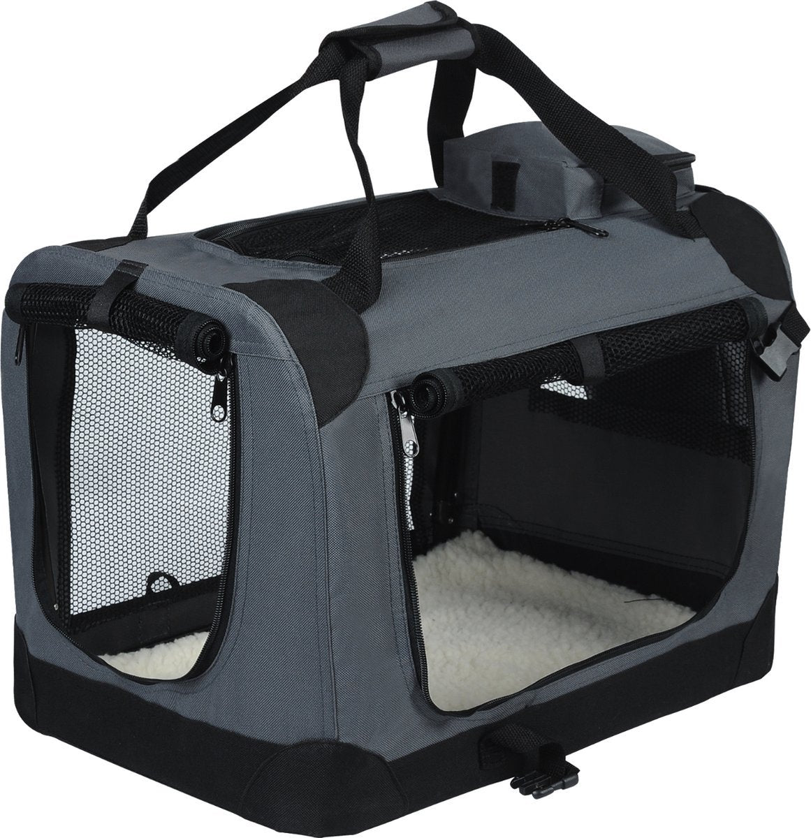 Bolt Edge Hondenbench - Grijs - 60x42x42cm - Opvouwbaar - Voor auto en thuisgebruik