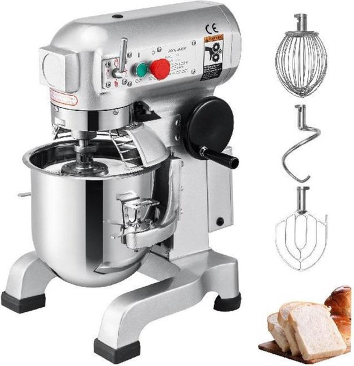 Happyment Kneedmachine - Deegmachine - Deegmixer - Deeg Kneder - Keukenmachine - 450W - 10L