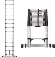 Telescopische Vouwladder Trivano - 5M - A-Frame & Rechte Ladder - Roestvrijstaal - 2-in-1 Verlengladder - 150kg Draagvermogen