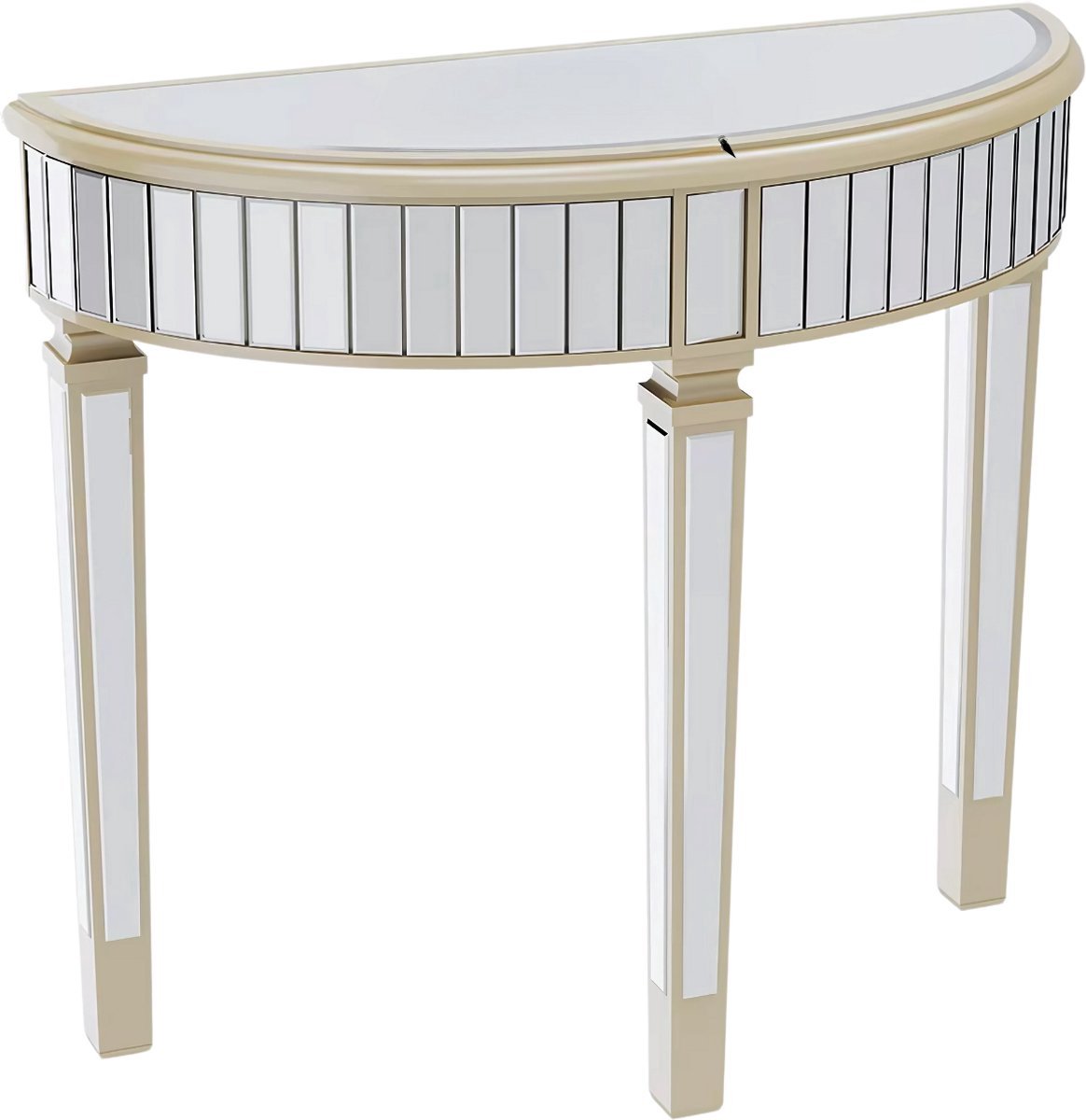 Opulence Sierlijke Wandspiegel met consoletafel - Haltafel set met spiegel - Rond - Woonkamer, hal en slaapkamer