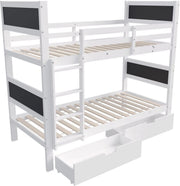Luxe hoogslaper Valora voor kinderen - 90x200 cm - 2 Kinderbedden - stapelbed - Met Hoektrap, valbeveiliging en raam - Peuterbed