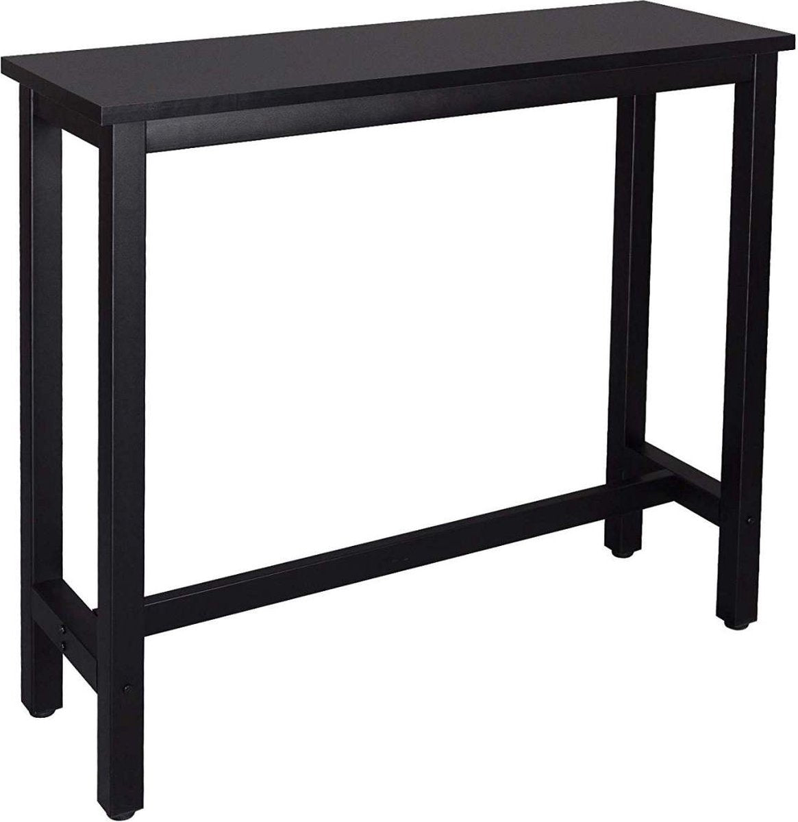 Happyment Bartafel Paris - Zwart - Voor binnen - Keuken - Hout - Metaal - Rechthoekig - 120x40x100cm