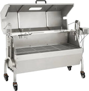 Rotisserie draaispit - RVS Rotisserie 60 kg - In Hoogte Verstelbaar - Oven - Motor - Elektrische Grill met Deksel & Accessoires