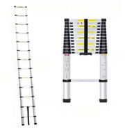 Telescopische Loft Ladder Mivo - 5M - Opvouwbare Trapladder - Uitschuifbare Aluminium Ladder - Draagbaar - EN131 - Max. Belasting 150kg/330lb